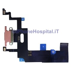Connettore Carica Dock Microfono Ricarica Flex per Apple iPhone XR Colore Rosa  - 1