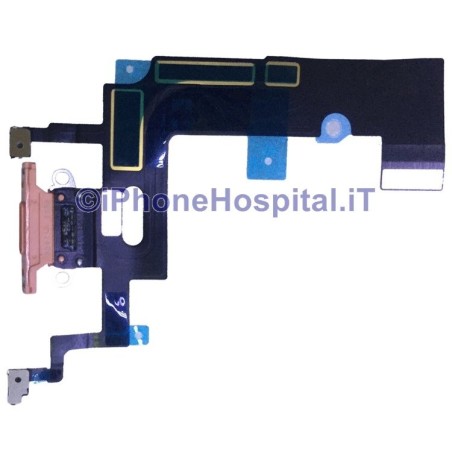 Apple Conector Carga Dock Micrófono Carga Flex para iPhone XR Color Rosa