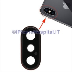 Lens Ring Glass Lens Camera Lens for Apple iPhone XS/XS MAX Gold - 1