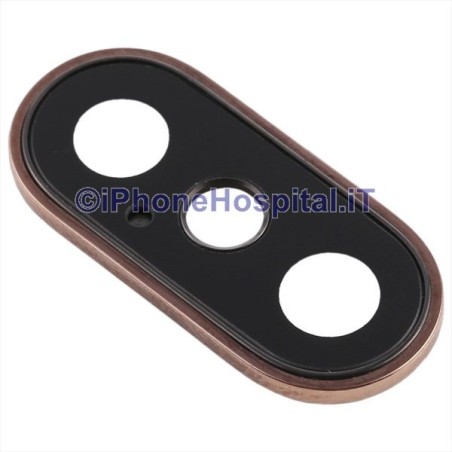 Apple Anillo de lente Lente de cristal Cámara para iPhone XS/XS MAX Oro