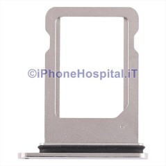 Apple Soporte Sim Ranura Trolley para iPhone XS Blanco (Plata)