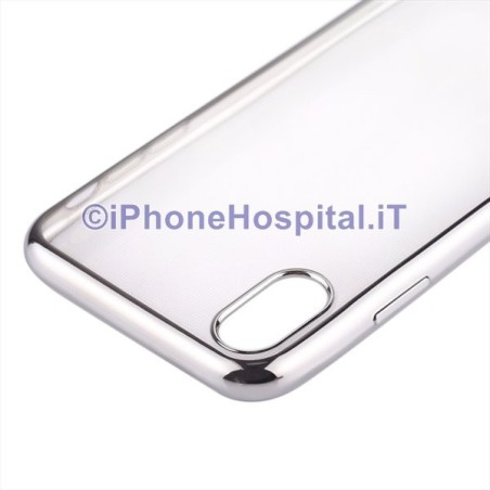 Coque de protection TPU iPhone X / XS (Argent)