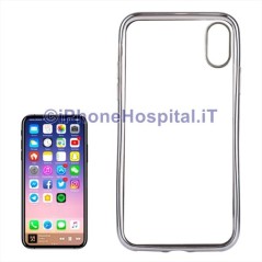 Funda protectora TPU iPhone X / XS (Plata) - 5