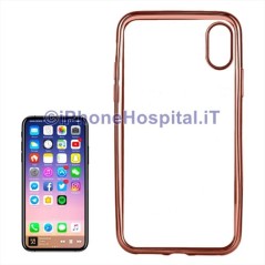 Coque de protection TPU iPhone X / XS (or rose) - 4