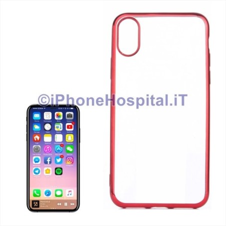 Funda protectora de TPU para iPhone X / XS Rojo - 4