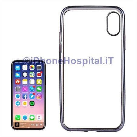 Coque de protection TPU iPhone X / XS (Gris) - 5