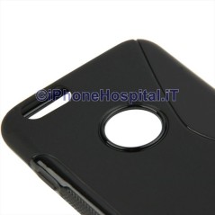 Coque de protection antidérapante en TPU noir pour iPhone 6 Plus et 6S Plus