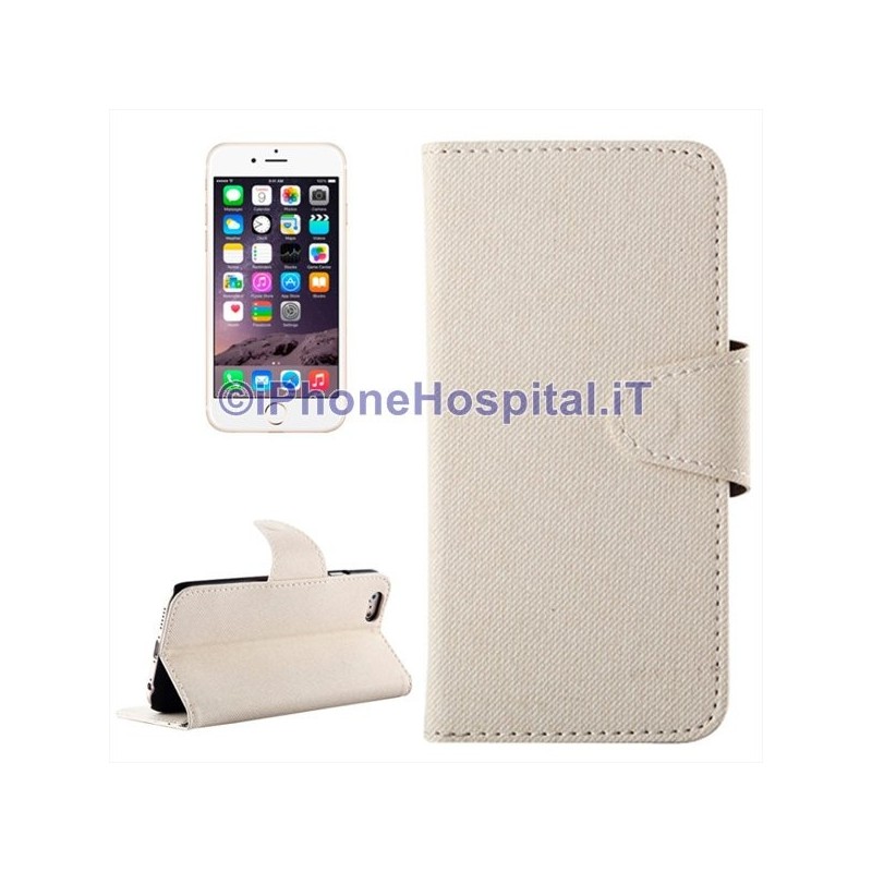 Étui en cuir à fermeture magnétique Porte-cartes pour iPhone 6 Plus/6S Plus Blanc - 3 Étui en cuir à fermeture magnétique Porte-cartes pour iPhone 6 Plus/6S Plus Blanc - 3