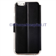 Étui en cuir avec fente pour cartes pour iPhone 6 Plus et 6S Plus Noir