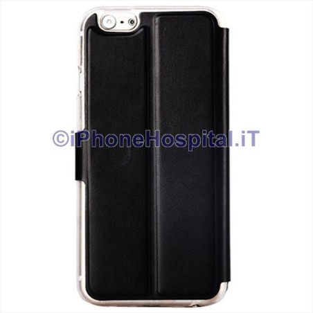 Étui en cuir avec fente pour cartes pour iPhone 6 Plus et 6S Plus Noir