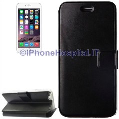 Étui en cuir avec fente pour cartes pour iPhone 6 Plus et 6S Plus Noir - 2
