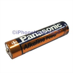 4 Pile Batterie Pila Batteria Alkalina Ministilo AAA Panasonic LR03 in Blister