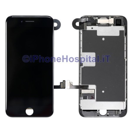 Schermo Vetro Touch Screen Lcd Assemblato per iPhone 8 Color Nero - 1