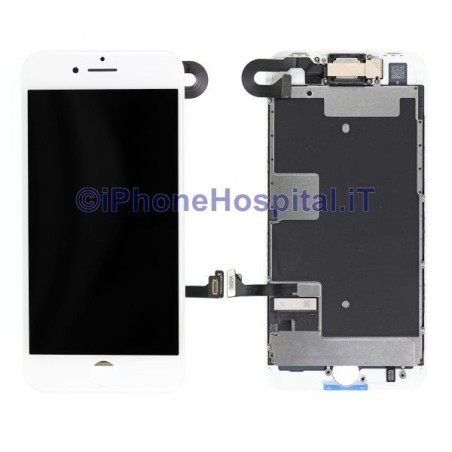 Schermo Vetro Touch Screen Lcd Assemblato per iPhone 8 Color Bianco - 1