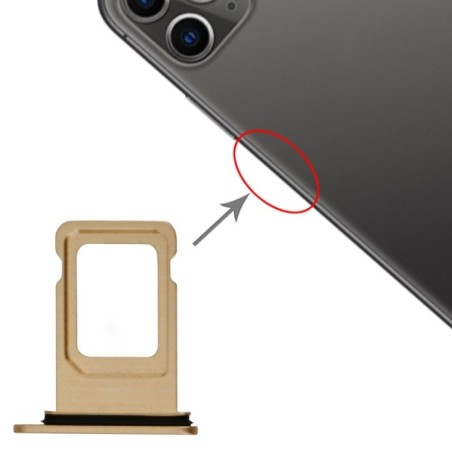 Slot Porta Sim Carrello Carrellino per Apple iPhone 11 Colore Giallo