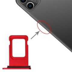 Slot Porta Sim Carrello Carrellino per Apple iPhone 11 Colore Rosso