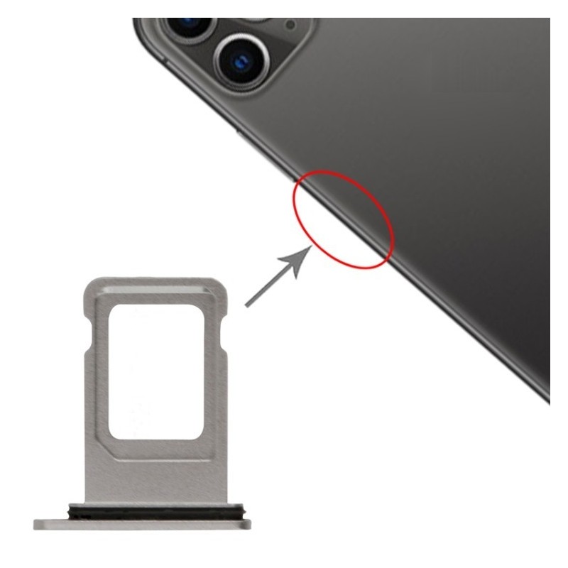 Slot Porta Sim Carrello Carrellino per Apple iPhone 11 Colore Bianco Apple - 1 Slot Porta Sim Carrello Carrellino per Apple iPhone 11 Colore Bianco Apple - 1