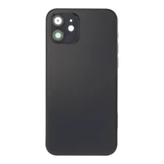 Capa Retro Preta para iPhone 12-12 Pro