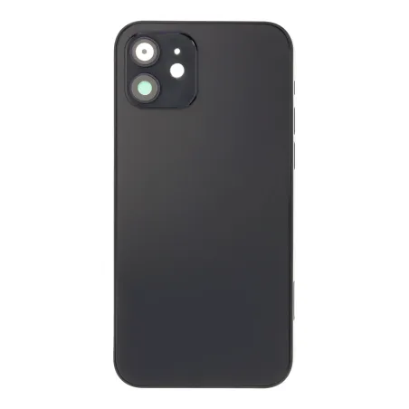 Capa Retro Preta para iPhone 12-12 Pro