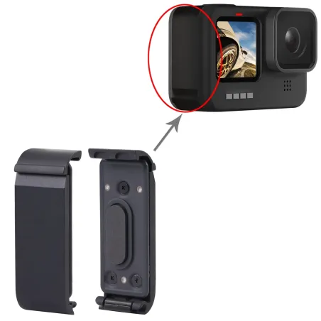 Couvercle latéral en métal pour GoPro Hero 9 -10-11 Noir