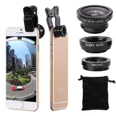 Lente universal 3 en 1 iPhone iPad Samsung