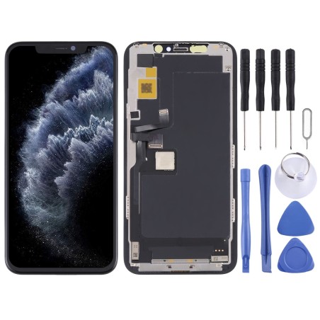 Écran tactile en verre LCD pour iPhone 11 Pro JK Incell IC amovible