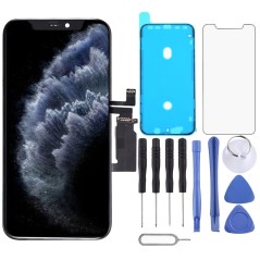Pantalla de vidrio táctil LCD para iPhone 11 Pro GX Hard OLED IC removible.