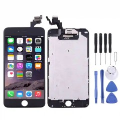 Écran tactile LCD en verre pour iPhone 6 Plus, assemblé en noir, de qualité HQ.