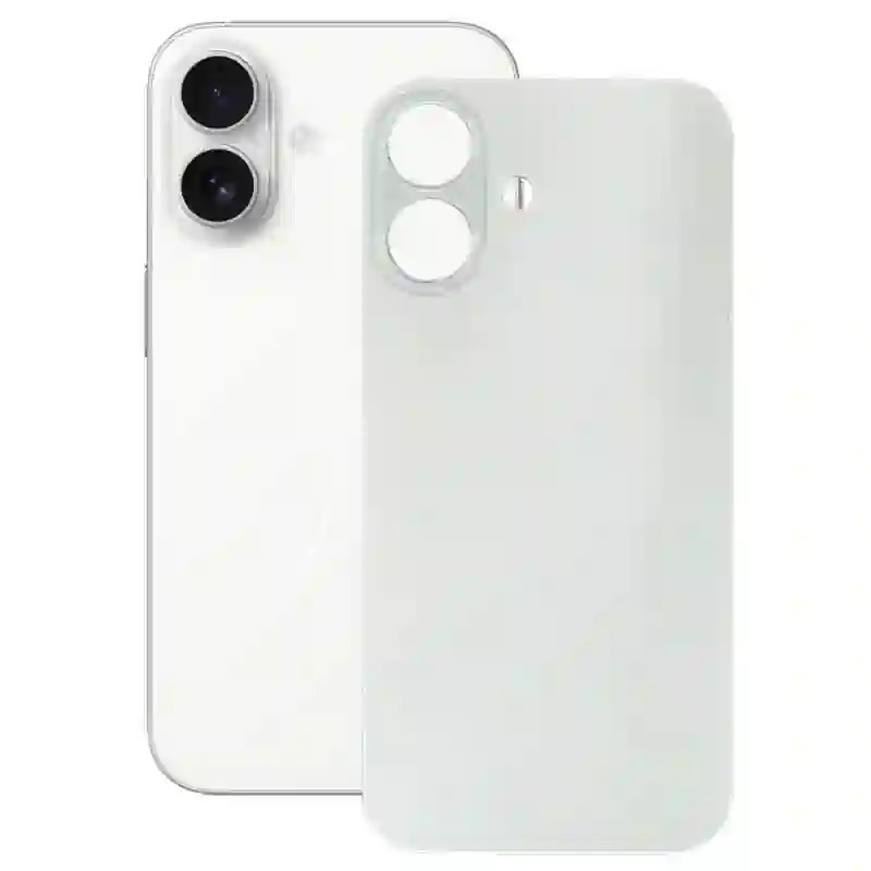 Capa traseira retro para iPhone 16 branco Capa traseira retro para iPhone 16 branco