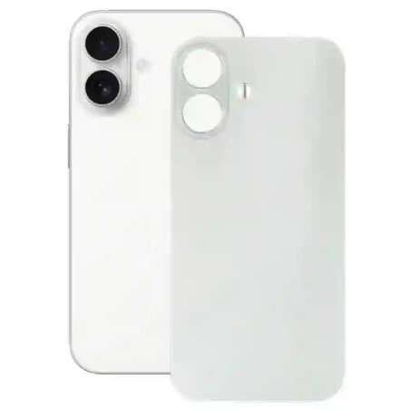 Couverture arrière rétro pour iPhone 16 blanc