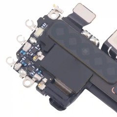 Altavoz para iPhone 16 con caja de audio.