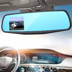 Rearview Mirror with 2.8" Touch Screen Monitor and Recording Camera