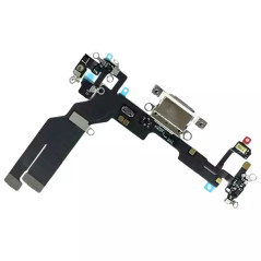 Conector de carga para iPhone 16e blanco.