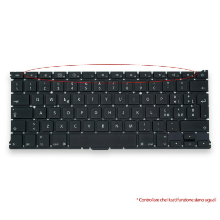 Tastiera Italiana para Apple MacBook Air A1369 13,3