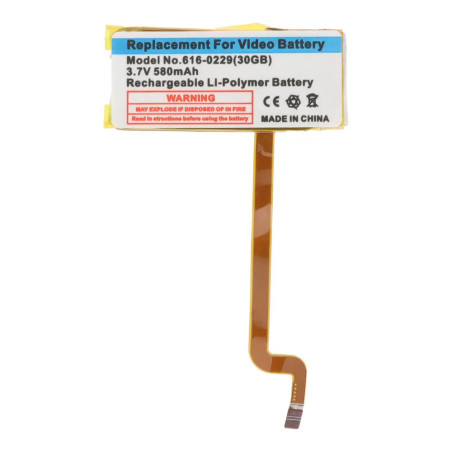 Batería para iPod Video 30 GB / iPod Classic 80, 120, 60 GB - 616-0229