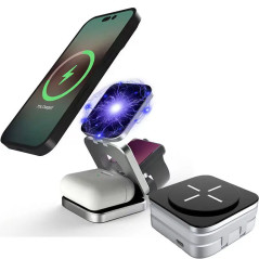 Folding Magnetic 3-in-1 Charger For iPhone/Apple Watch/AirPods