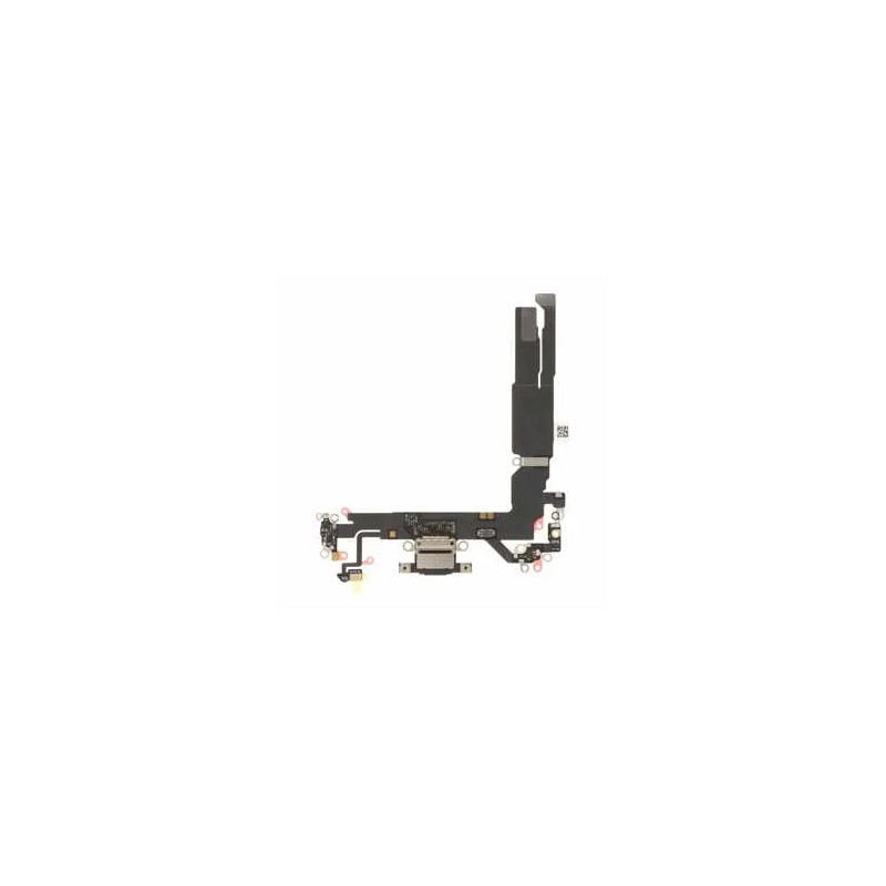 Cabo Flex do Conector de Carregamento para Apple iPhone 17 Preto 18.9 - 1 Cabo Flex do Conector de Carregamento para Apple iPhone 17 Preto 18.9 - 1