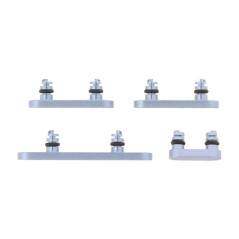 Set Tasti Laterali Power Volume Silenziamento per iPhone 17 Azzurro Mist 4 Pezzi 4  - 1
