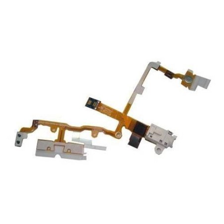 Flat Jack Volume On Mute for iPhone 3GS - White - 1