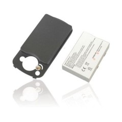 Bateria interna com tampa traseira reforçada preta para Qtek 8600 - 1