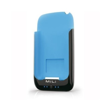 External Battery - MiLi Power Pack for iPhone Black/Blue Apple - 1