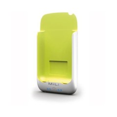 External Battery - MiLi Power Pack for iPhone White/Green Apple - 1