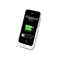External Battery - MiLi Power Pack 4 for iPhone 4 color White Apple - 3