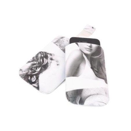 Étui en cuir à motifs pour IPhone 4 - 1