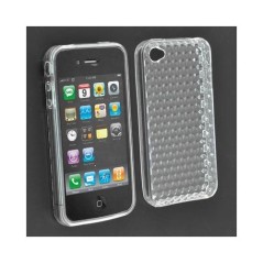 Etui silicone semi-rigide Iphone 4G Transparent - 1