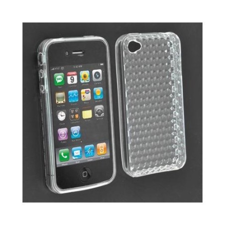 Funda de silicona semirrígida Iphone 4G Transparente - 1