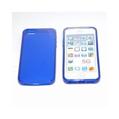 Apple Etui pour Iphone 5 Bleu Transparent - 1