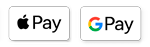 Si accettano pagamenti con Apple Pay e Google Pay 